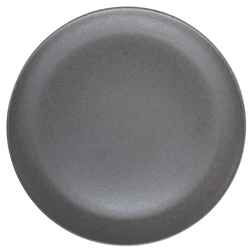 Dark Charcoal Grey Stoneware Dinner Plate