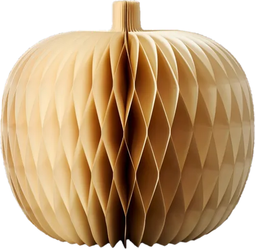 Large White Decorative Paper Pumpkin