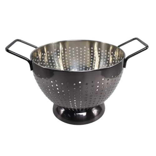Gun Metal Grey Stainless Colander