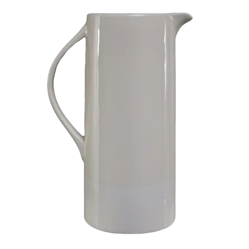 Cream Tapered Ceramic Pitcher