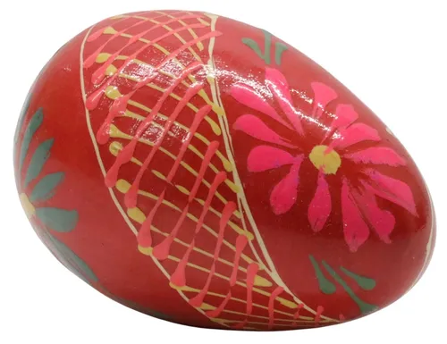 Pysanka Wood Painted Egg - A
