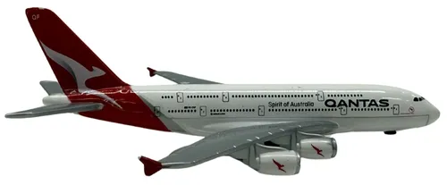 White & Red Metal Airplane Model