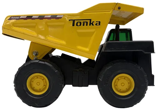 Yellow Metal Dump Truck