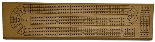 Light Wood Cribbage Game Board