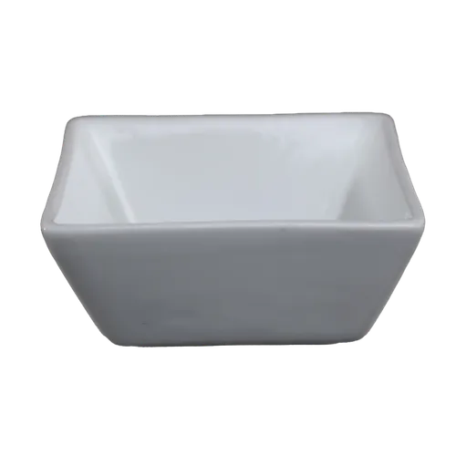 White Ceramic Square Small Bowl