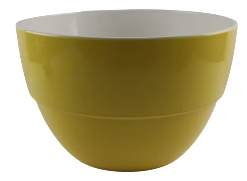 Yellow Wide Rim Ceramic Mixing Bowl