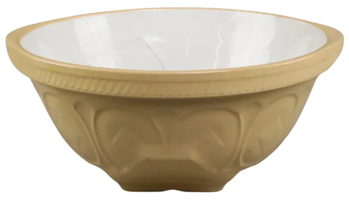 Yellow Diamond Pattern Ceramic Mixing Bowl - Large