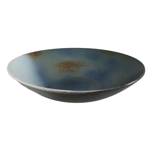 Volcanic Blue Stoneware Serving Bowl