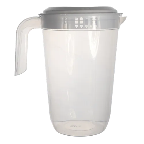 Clear Plastic Pitcher With White Lid