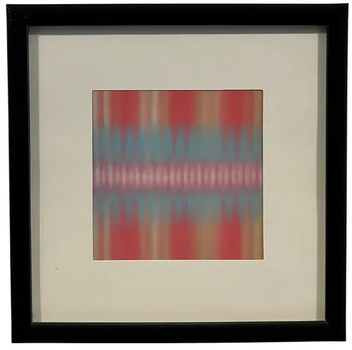Red Repeat In Black Frame