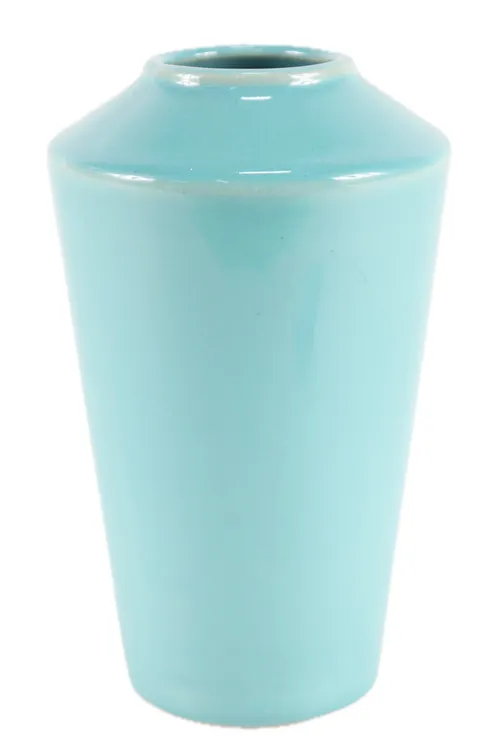Storm Cloud Teal Ceramic Vase