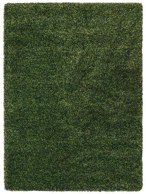 Apple Green & Blue Fleck Shag Area Rug 6'8