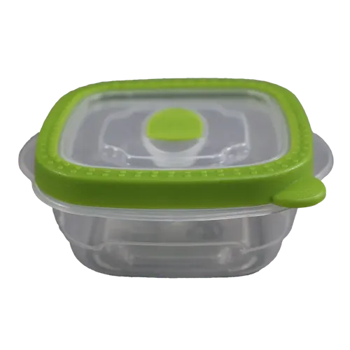 Pickle Green & Clear Plastic Square Reusable Food Container 