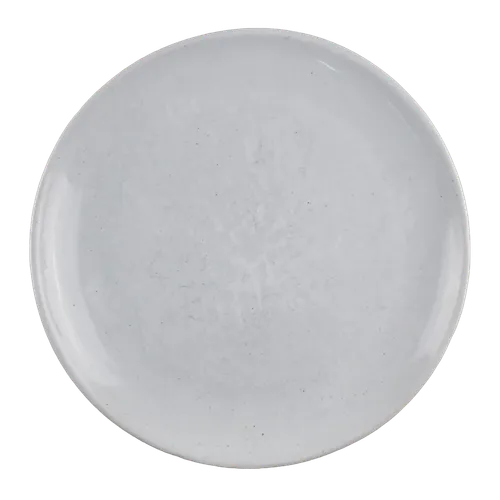 Aged Bone White Stoneware Dinner Plate