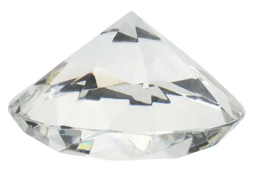 Clear Crystal Diamond Paperweight
