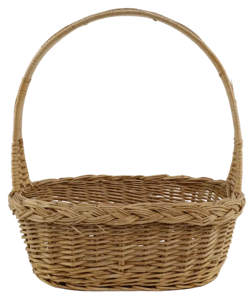 Natural Wicker Basket With Handle