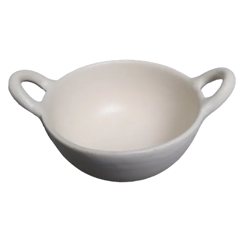 White Natural Round Cocotte Baking Dish