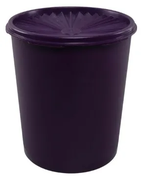 Dark Purple Heritage Plastic Storage Container With Lid