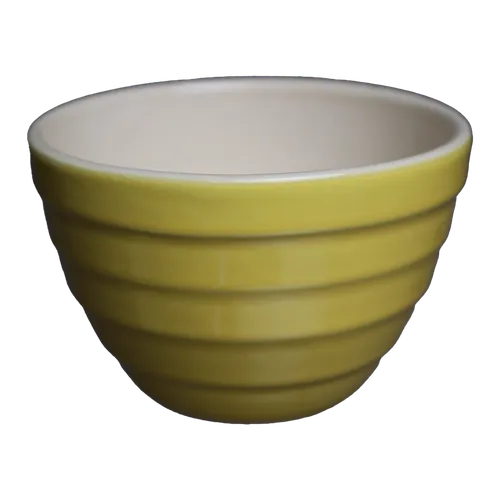 Tuscan Sun Yellow Ribbed Ceramic Small Bowl