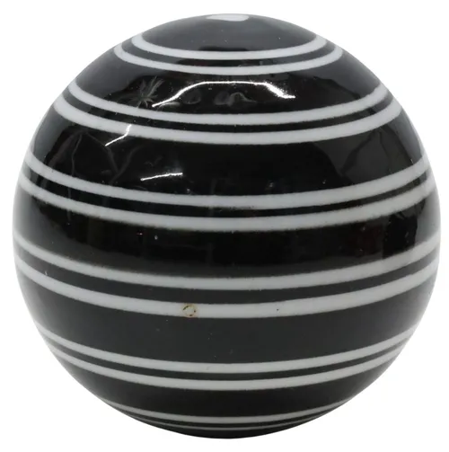 Black & White Stripe Decorative Ball