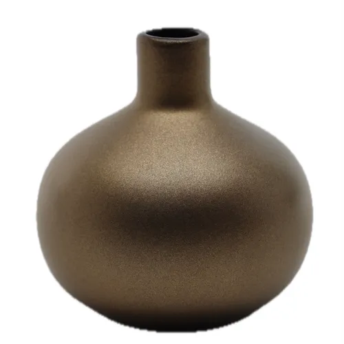Matte Gold Goblet Vase