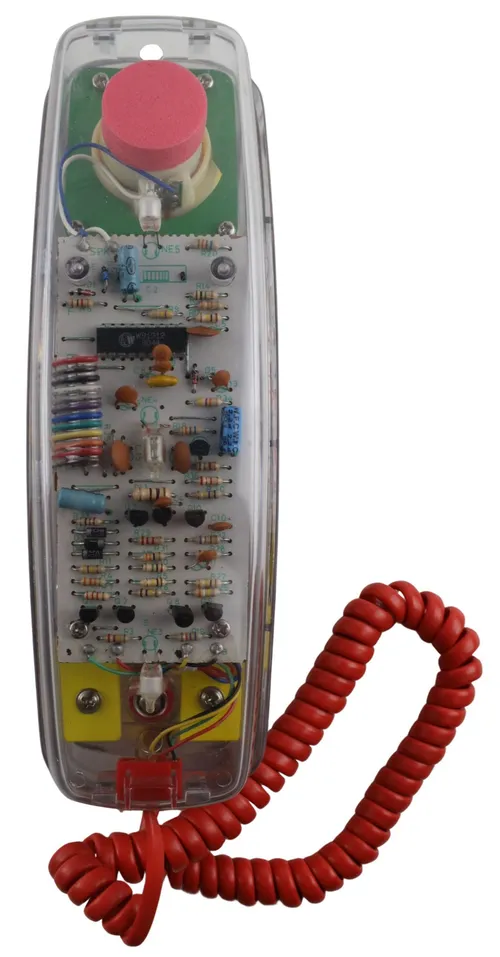 Clear Push Button Telephone