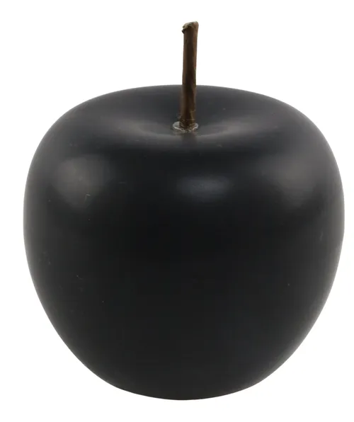 Matte Black Ceramic Apple