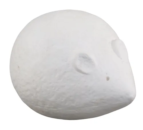 Matte White Ceramic Mouse