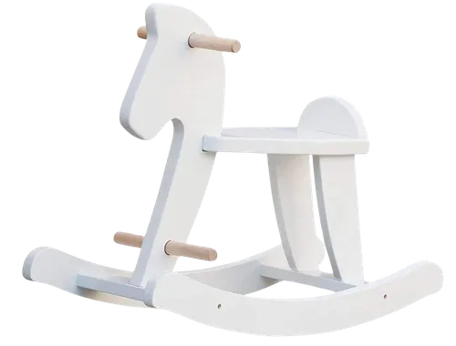 White Child Rocking Horse