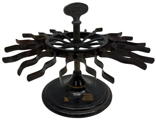 Vintage Cast Iron Rotating Rubber Stamp Carousel
