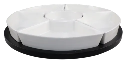 White Ceramic Pantry Lazy Susan 