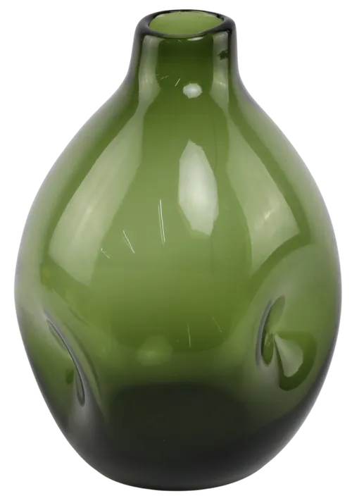 Green Blown Glass Vase