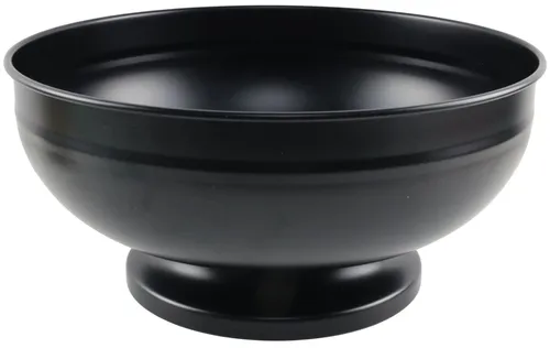 Black Metal Pedestal Serving Bowl