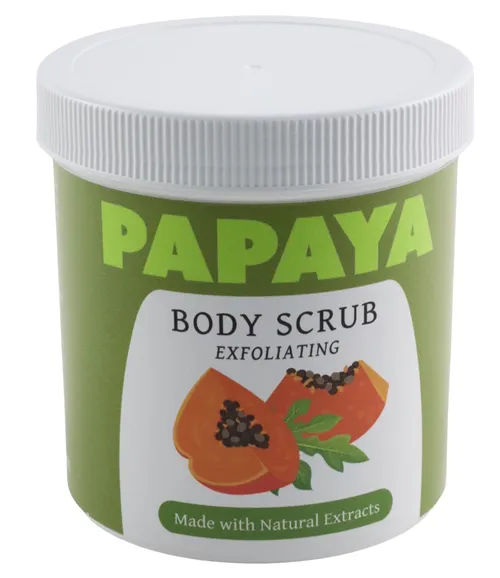 Generic Papaya Body Scrub Exfoliating Container
