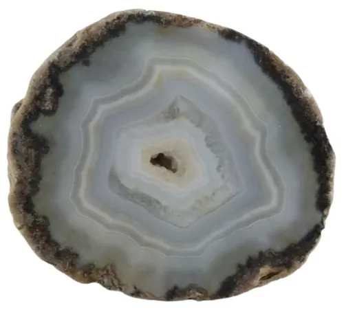 Natural Polished Banded Agate Specimen