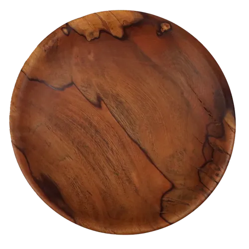 Teak Wood Round Serving Plate