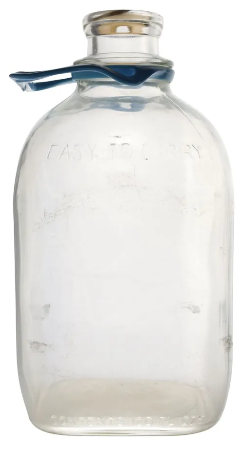 Antique Clear Glass Milk Jug