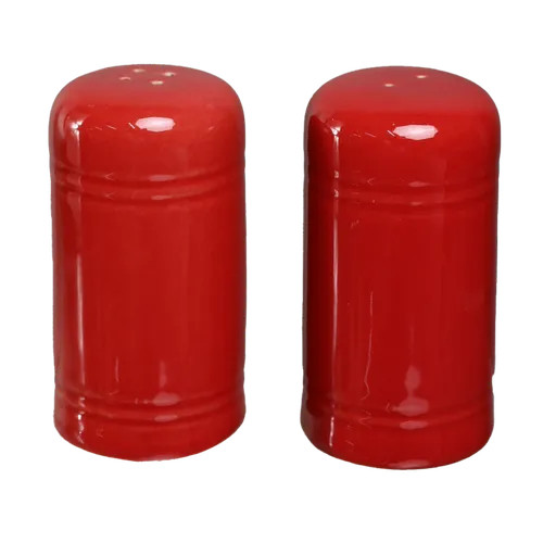 Red Ceramic Salt & Pepper Shaker Set