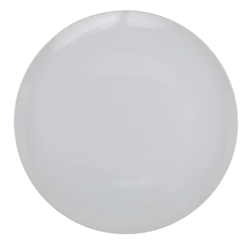 White Rimless Dinner Plate