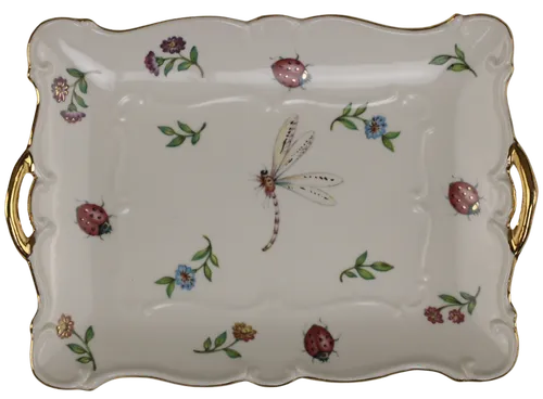 Fine Porcelain Insect Serving Platter