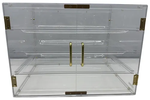 Clear Acrylic 4 Tier Bakery Pastry Display Case