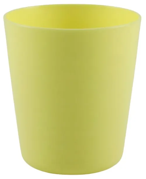 Pastel Yellow Plastic Drinking Cup
