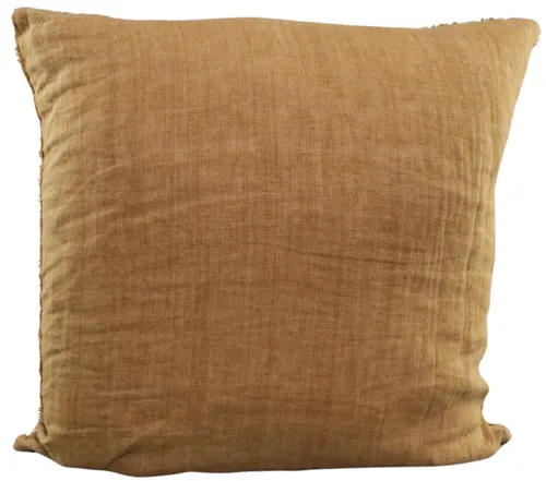 Large Ochre Throw Pillow