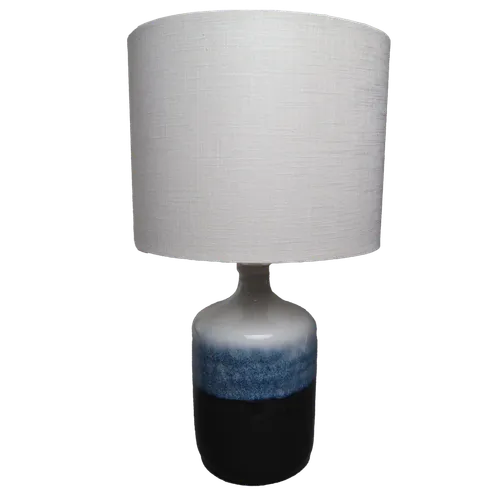 Gradient White To Blue Ceramic Table Lamp