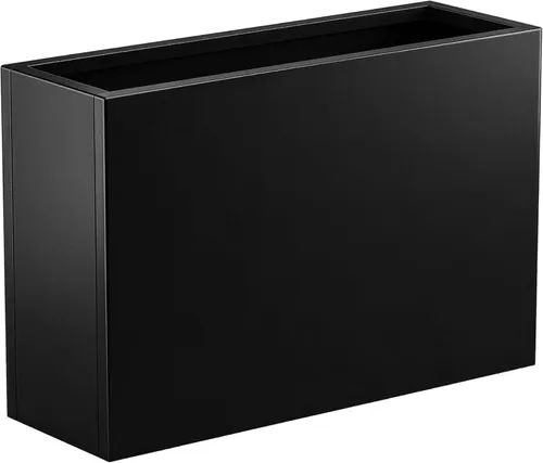 Black Metal Rectangular Planter Box