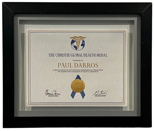 Global Health Diploma In Black & Silver Frame