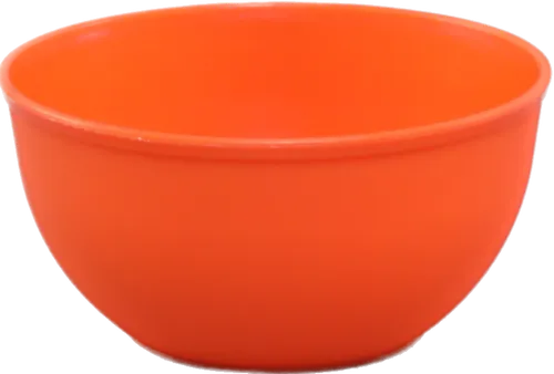 Small Orange Plastic Serving Bowl