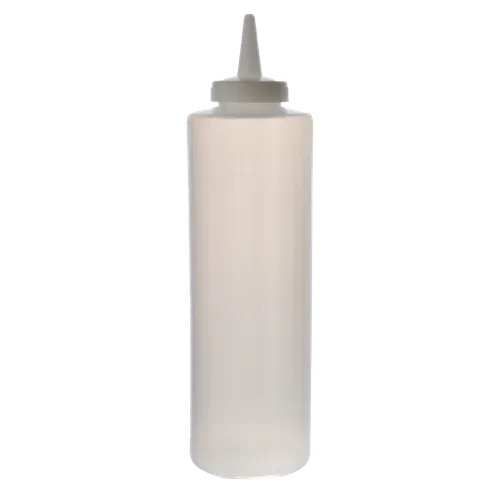 Clear Condiment Bottle