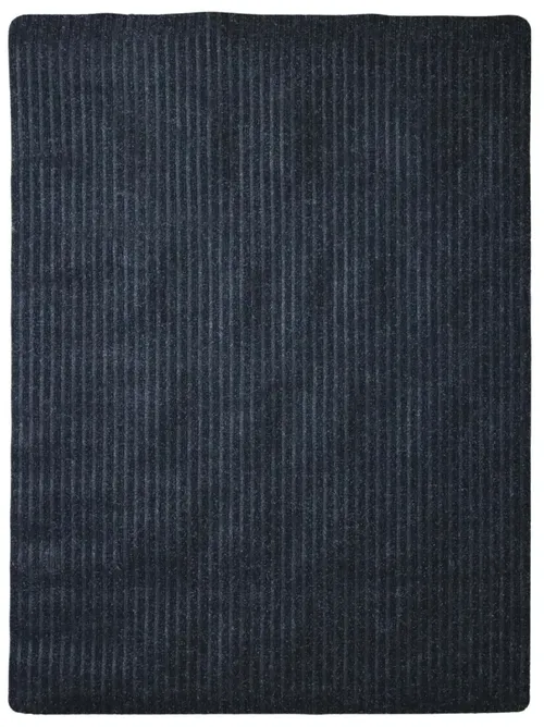 Basic Black Entry Mat Rug 3' W x 4' L 