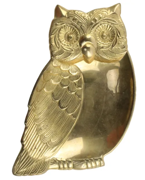 Brass Owl Decorative Dish